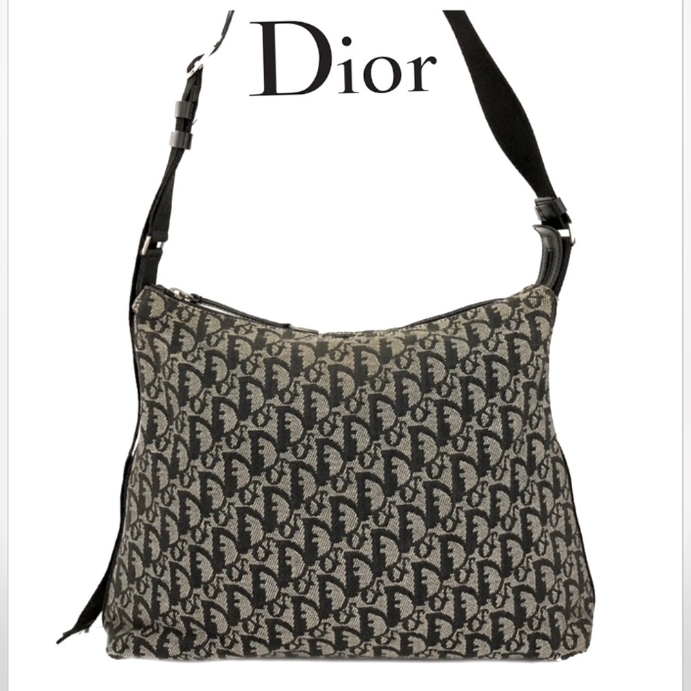 Dior Trotter Black and Gray Monogram Crossbody Bag 👜👛🥰